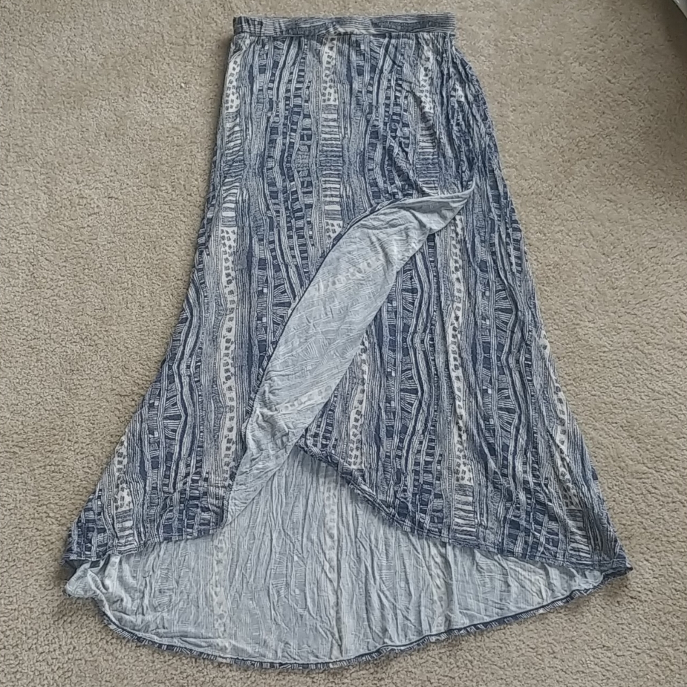 Max Studios Stretch High Low Skirt